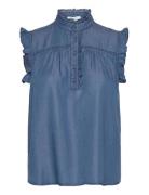 Rwdallas Sl Top Blue Rosemunde