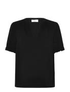 Rwraya Ss Blouse Black Rosemunde