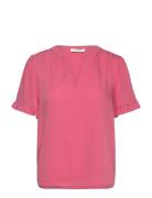 Rwraya Ss Blouse Pink Rosemunde