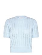 Rwemilie Ss O-Neck Pullover Blue Rosemunde