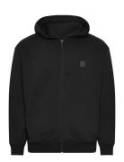 Loungewear Zip Through Hoodie Black Lyle & Scott