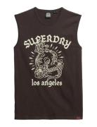 Tattoo Graphic Tank Black Superdry