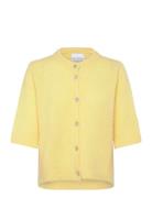 Kae Ss Knit Cardigan Yellow Noella