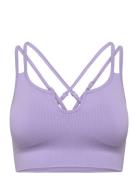 Ribbed Define Seamless Strappy Bra Purple ICANIWILL