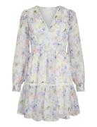 Viroman New V-Neck L/S Short Dress/Dc/Ka White Vila