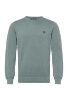 Pique Stitch Jumper Blue Fred Perry
