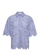 2Nd Austinas - Broderi Anglaise Mix Blue 2NDDAY