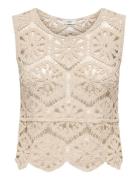 Jdyvic S/L O-Neck Top Knt Beige JDY