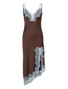 Sweat Dress Brown A-View