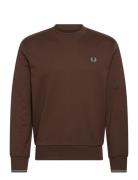 Crew Neck Sweatshirt Brown Fred Perry