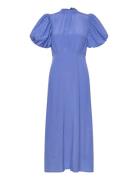 Msalicia Puff Short Sleeve Open Bac Blue Minus