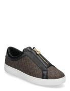 Keaton Zip Slip On Brown Michael Kors