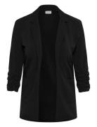 Kapheobe 3/4 Sleeve Blazer Black Kaffe