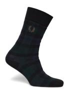 Tartan Sock Black Fred Perry