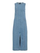 Viwinona New S/L O-Neck Long Denim Dress Blue Vila