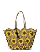 Basket Sunflower Crochet Patterned Ceannis