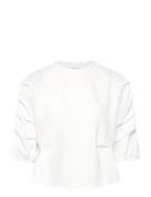 Blouse With Mix Puffy Sleeves White Coster Copenhagen