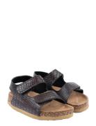 Sandal Texture Cork Brown Mikk-line