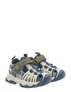 Sandal Mesh W Velcro Navy Mikk-line