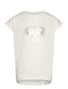 Hmljr Reg T-Shirt S/L Big Bee Cream Hummel