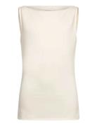 Rkbillie Sl Boatneck Top Cream Rosemunde Kids