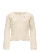 Kognola Wa Life L/S Pullover Knt Cream Kids Only