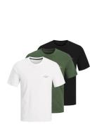 Jjferris Tee Ss Crew Neck 3Pk Mp Green Jack & J S