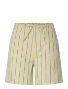 Pcbillo Mw Tie Denim Shorts Cream Pieces