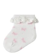 Nbffutterfly Sock White Name It
