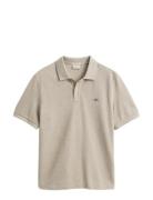 Reg Shield Ss Pique Polo Beige GANT