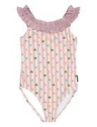 Swimsuit Uv Aop Pink Mikk-line