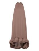 Sabrina Halterneck Ruffled Maxi Dress Patterned Malina