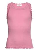 Rkbalta Sl Short Lace Top Pink Rosemunde Kids