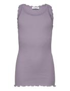 Rkbalta Modal Sl Lace Top Purple Rosemunde Kids
