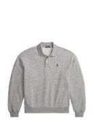 Lightweight Fleece Long-Sleeve Polo Grey Polo Ralph Lauren