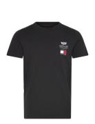 Th X Cf1 Logo Tee Black Tommy Hilfiger