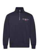 Graphic Half Zip Navy GANT
