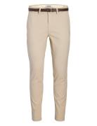Jpstmarco Adam Belted Chino Cream Jack & J S
