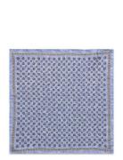 Pattern Silk Pocket Square Blue Portia 1924