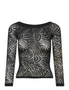 Oroblu Art Net T-Shirt Black Oroblu