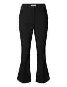 Slfslim Rita Kick Flared Cropped Mw Pant Black Selected