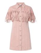 Yassun 2/4 Denim Dress - Fest Pink YAS