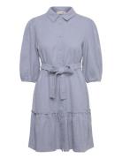 Linen Dress Blue A-View