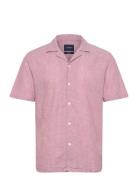 Casual Linen Blend Resort S/Scasual Linen Blend Resort S/S Pink Lindbe...