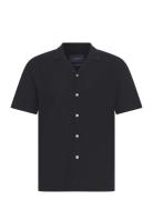 Casual Linen Blend Resort S/Scasual Linen Blend Resort S/S Black Lindb...