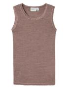 Nmfwang Wool Needle Tank Top Noos Beige Name It