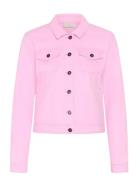 Kazelina Denim Jacket Pink Kaffe