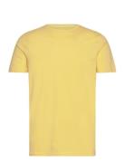 Mens Stretch Crew Neck Tee S/S Yellow Lindbergh