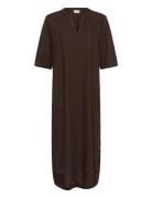 Kamilia Kaftan Dress Brown Kaffe