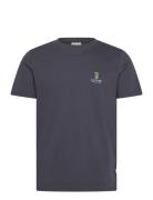 Cocktail Club Tee S/S Blue Lindbergh